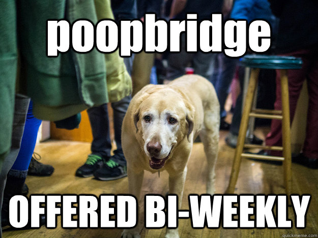 poopbridge OFFERED BI-WEEKLY  