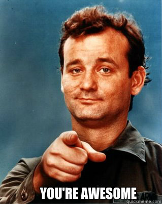  You're awesome  Bill Murray Awesome