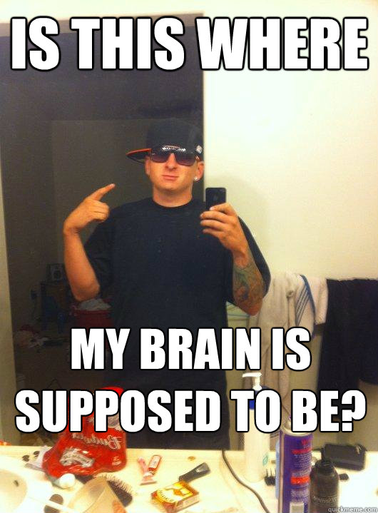 Is this where my brain is supposed to be?  This Guy Guy