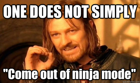 ONE DOES NOT SIMPLY 