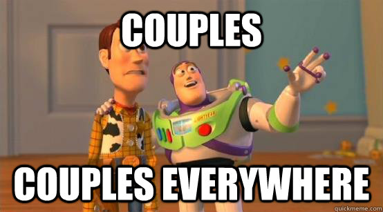 couples couples everywhere  Buzz Glitter