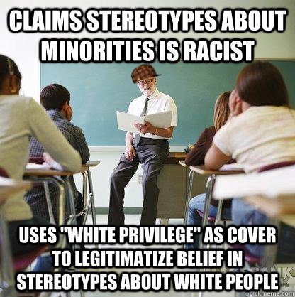 Claims stereotypes about minorities is racist Uses 
