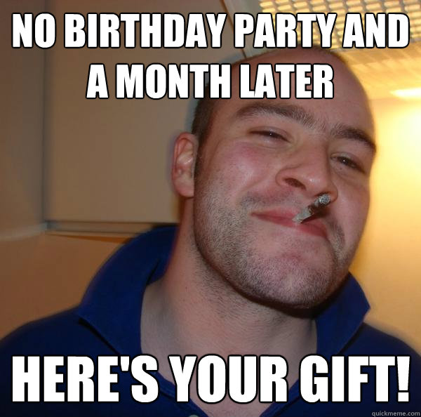 No birthday party and a month later Here's your gift! - No birthday party and a month later Here's your gift!  Misc