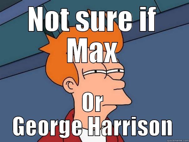 NOT SURE IF MAX OR GEORGE HARRISON Futurama Fry