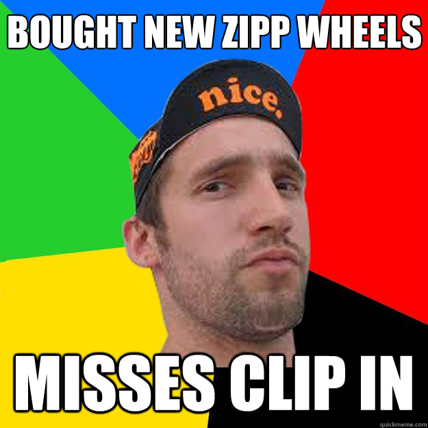 Bought new zipp wheels Misses clip in  