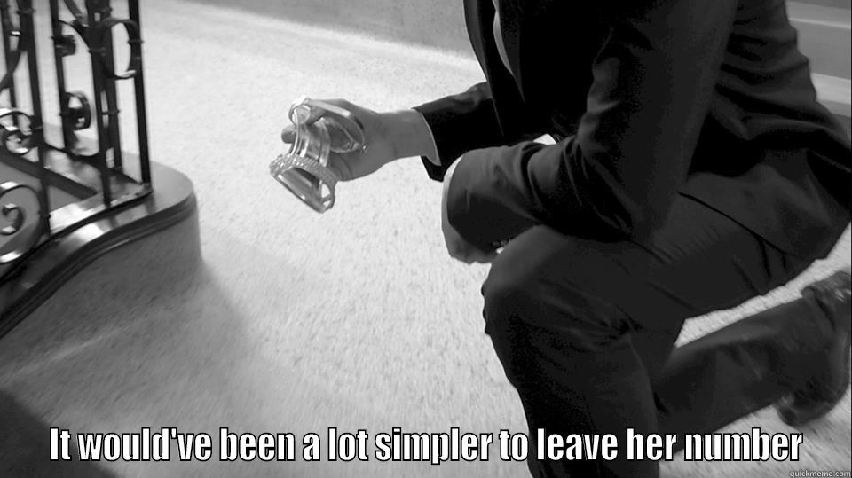   IT WOULD'VE BEEN A LOT SIMPLER TO LEAVE HER NUMBER Misc