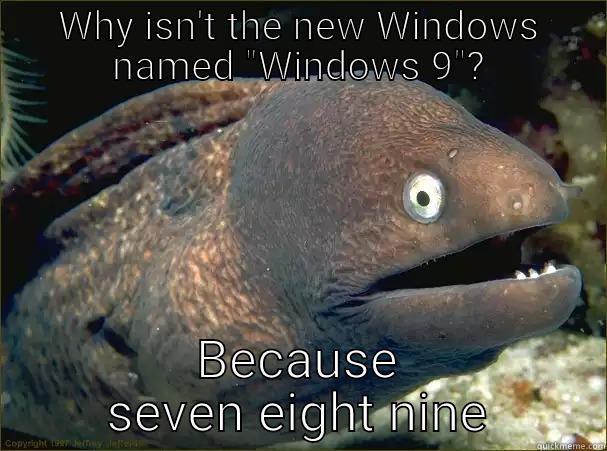 WHY ISN'T THE NEW WINDOWS NAMED 