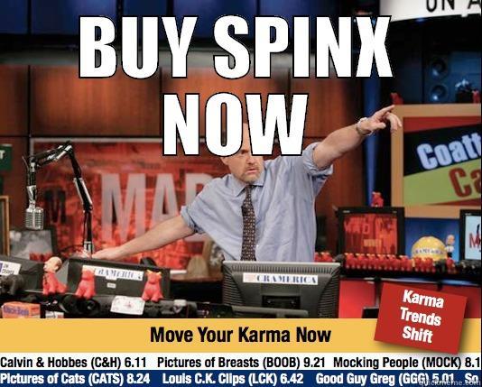 Buy Spinx Now - BUY SPINX NOW  Mad Karma with Jim Cramer