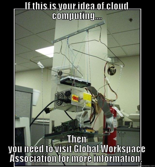 cloud computing - IF THIS IS YOUR IDEA OF CLOUD COMPUTING.... THEN YOU NEED TO VISIT GLOBAL WORKSPACE ASSOCIATION FOR MORE INFORMATION.  Misc