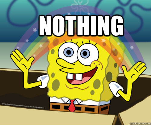 NOTHING   Spongebob rainbow