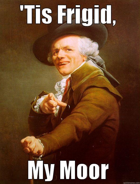 'TIS FRIGID, MY MOOR Joseph Ducreux
