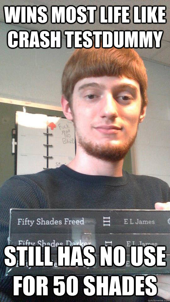 Wins Most Life Like Crash TestDummy Still has no use for 50 Shades  Crash Test Chris