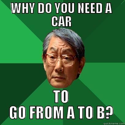 WHY DO YOU NEED A CAR TO GO FROM A TO B? High Expectations Asian Father