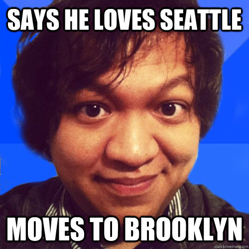 says he loves seattle moves to brooklyn  