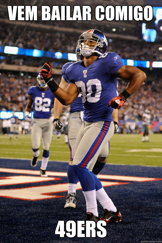 Vem bailar comigo 49ers  Victor Cruz