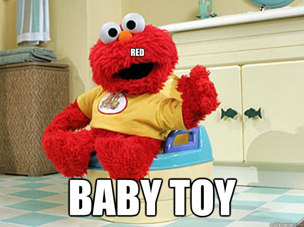 RED BABY TOY  Ppotty Elmo