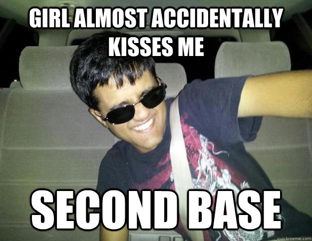 Girl almost accidentally kisses me second base  