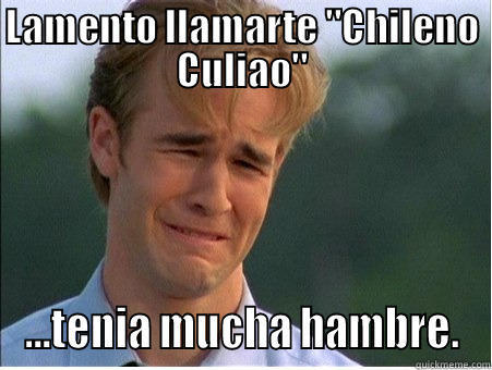 LAMENTO LLAMARTE 