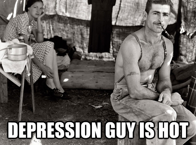  DEPRESSION GUY IS HOT -  DEPRESSION GUY IS HOT  extremely photogenic unemployed guy