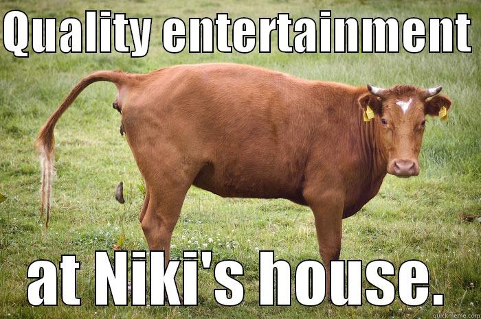 QUALITY ENTERTAINMENT  AT NIKI'S HOUSE. Misc