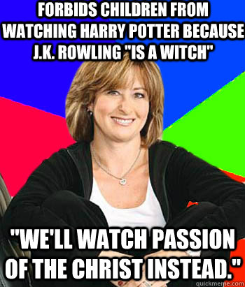 forbids children from watching harry potter because J.K. rowling 