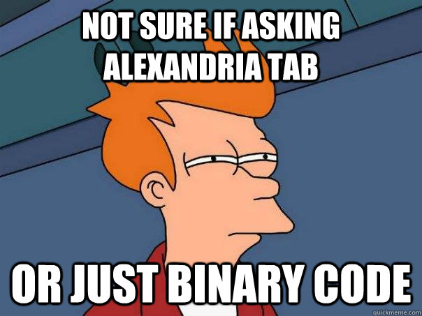 Not sure if Asking Alexandria tab Or just binary code  Futurama Fry