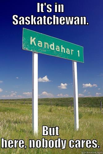 ssk kandahar - IT'S IN SASKATCHEWAN. BUT HERE, NOBODY CARES. Misc