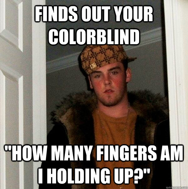 Finds out your colorblind 