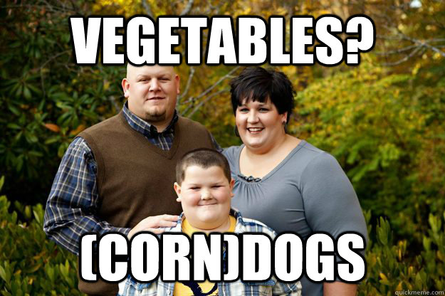 Vegetables? (Corn)dogs - Vegetables? (Corn)dogs  Happy American Family