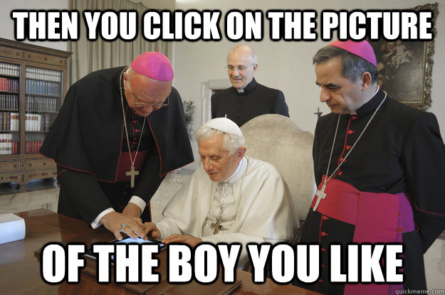 pope with ipad memes