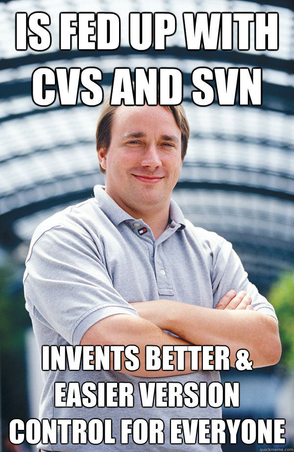 Is fed up with CVS and SVN Invents Better & Easier Version Control for everyone  