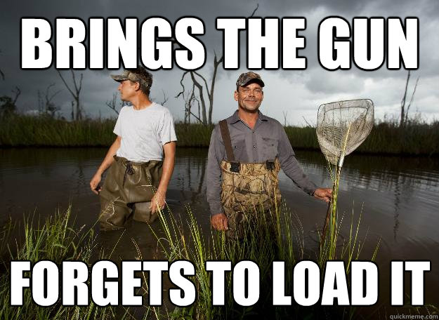 brings the gun forgets to load it - brings the gun forgets to load it  Trigger tommy