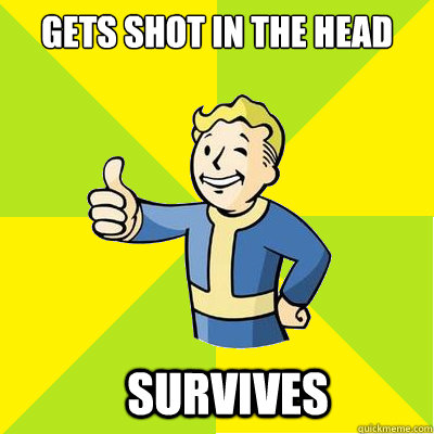 gets shot in the head survives - gets shot in the head survives  Fallout new vegas