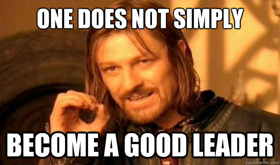 One Does Not Simply Become a good leader  Boromir
