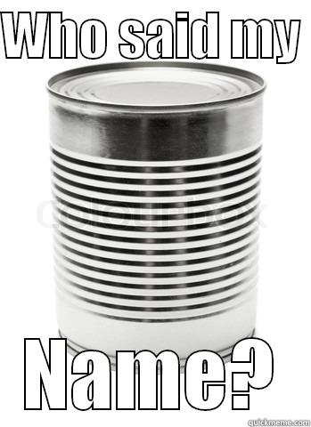 WHO SAID MY  NAME? Misc