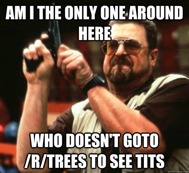 am I the only one around here who doesn't goto /r/trees to see tits  Angry Walter
