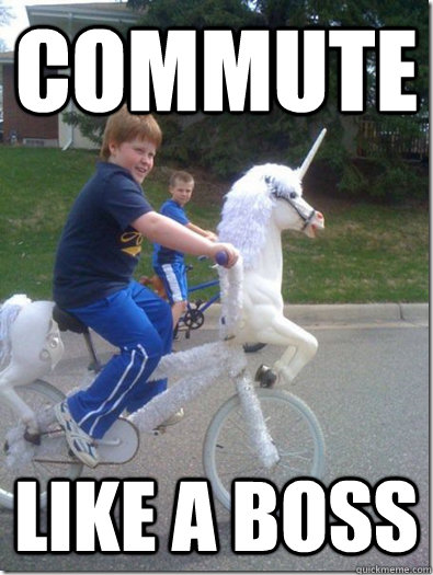 COMMUTE LIKE A BOSS - COMMUTE LIKE A BOSS  Kid on Unicorn Bike