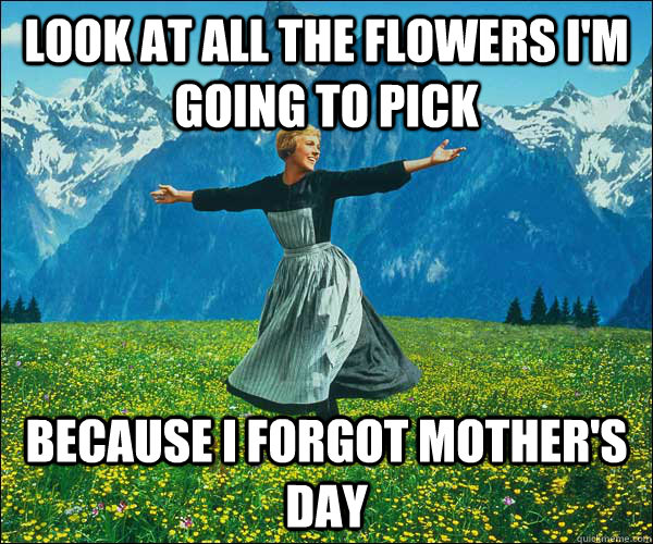 look at all the flowers I'm going to pick Because I forgot Mother's Day - look at all the flowers I'm going to pick Because I forgot Mother's Day  Look At All The Fucks I Give