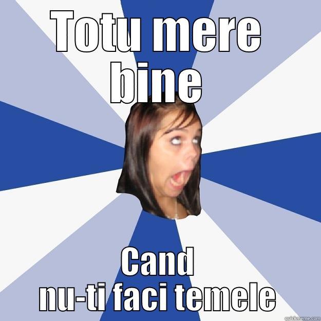 TOTU MERE BINE CAND NU-TI FACI TEMELE Annoying Facebook Girl
