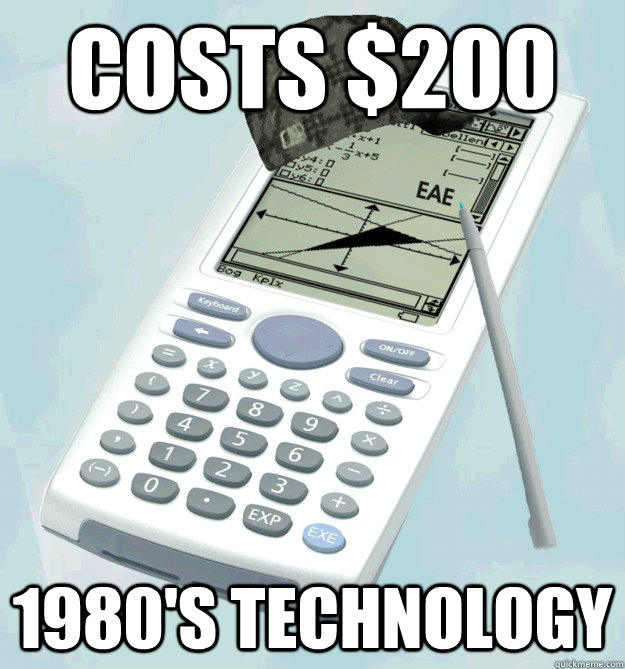 COSTS $200 1980'S TECHNOLOGY  scumbag calculator