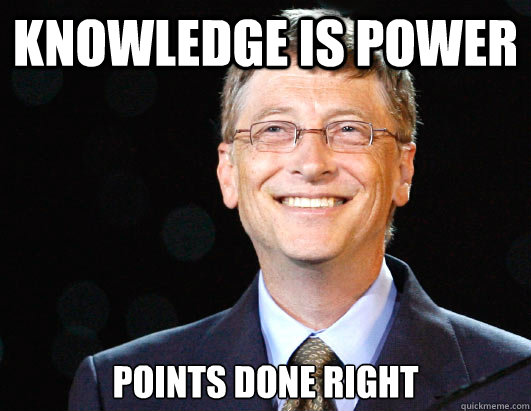knowledge is power points done right - knowledge is power points done right  BILL GATES