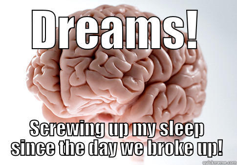DREAMS! SCREWING UP MY SLEEP SINCE THE DAY WE BROKE UP! Scumbag Brain