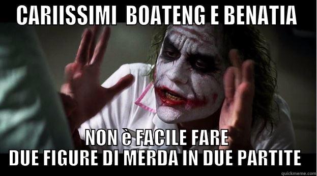 CARIISSIMI  BOATENG E BENATIA NON È FACILE FARE DUE FIGURE DI MERDA IN DUE PARTITE  Joker Mind Loss