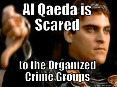 AL QAEDA IS SCARED TO THE ORGANIZED CRIME GROUPS Downvoting Roman
