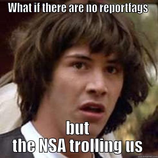 WHAT IF THERE ARE NO REPORTFAGS BUT THE NSA TROLLING US conspiracy keanu