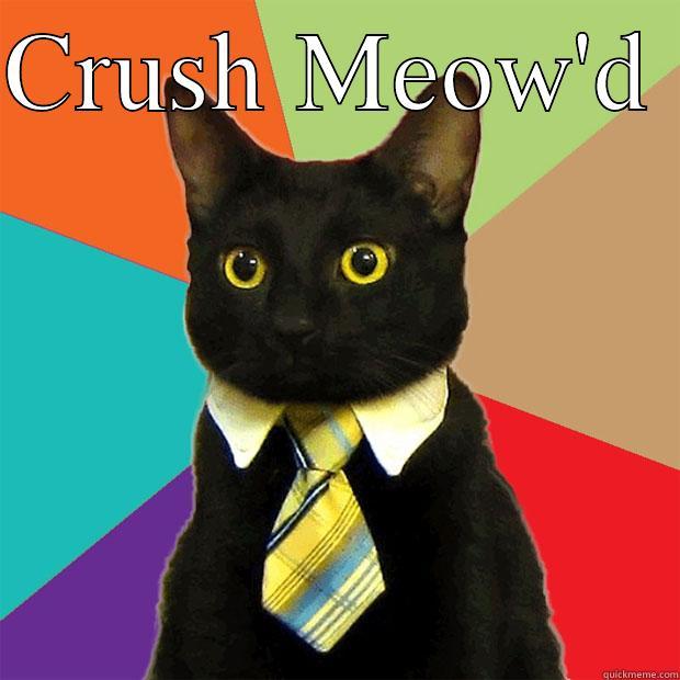 CRUSH MEOW'D  Business Cat