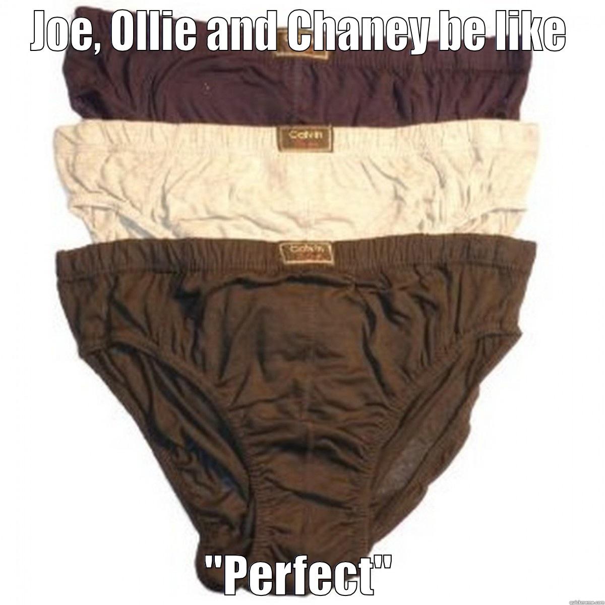 JOE, OLLIE AND CHANEY BE LIKE 