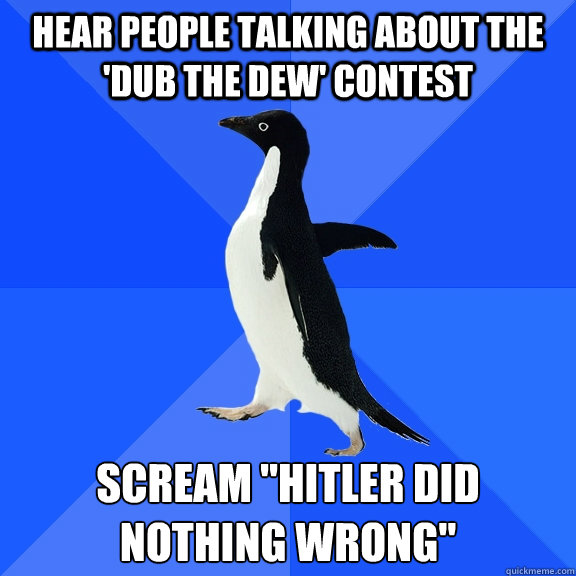 Hear people talking about the 'dub the dew' contest Scream 