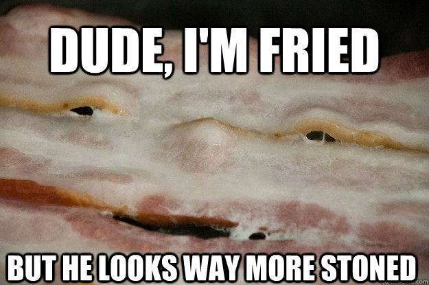 Dude, I'm fried But he looks way more stoned - Dude, I'm fried But he looks way more stoned  10 Bacon
