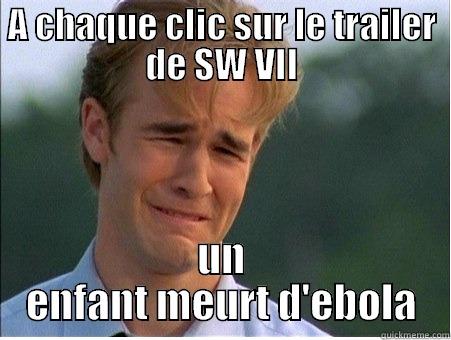 A CHAQUE CLIC SUR LE TRAILER DE SW VII UN ENFANT MEURT D'EBOLA 1990s Problems